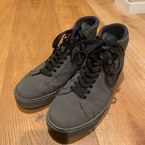 Black High-Top Sneakers